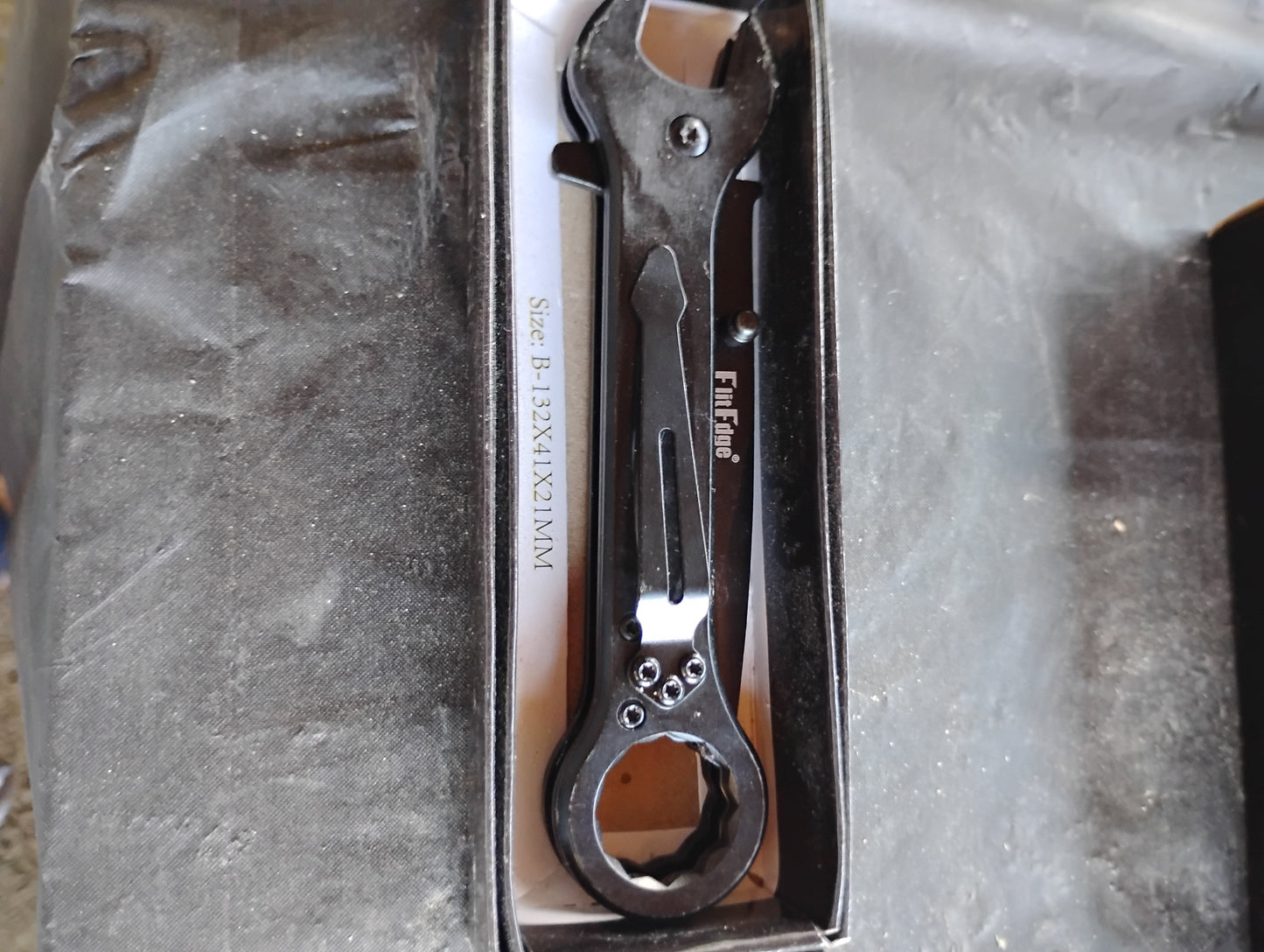 Black wrench knife all in one