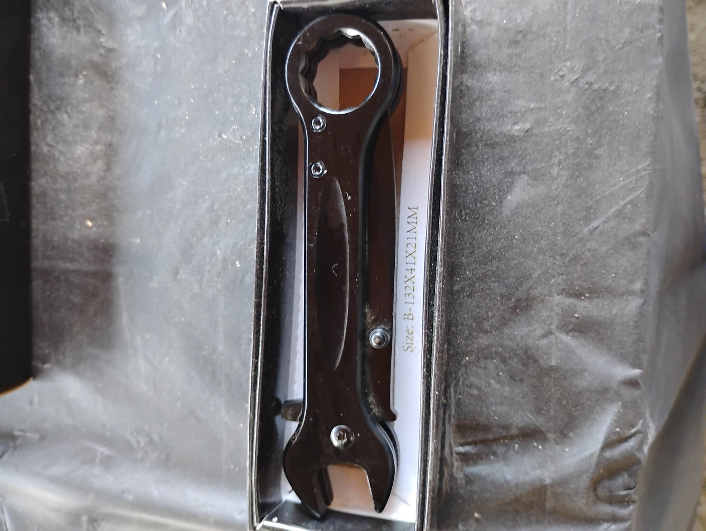 Black wrench knife all in one