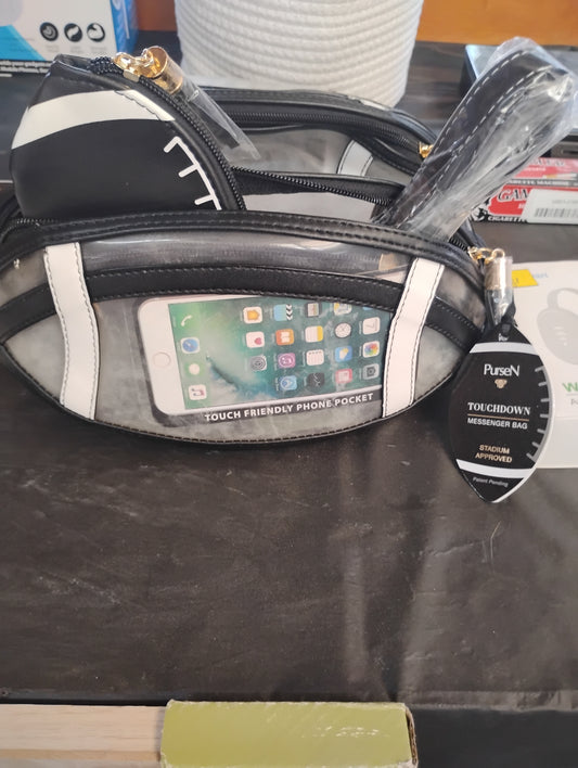 Clear football purse